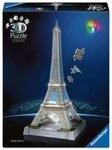 RAVENSBURGER 12008024 3D Puzzle 216 Teile Iconics: Eiffelturm - mit Licht