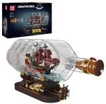 Mould King 10085 &ndash; Die Mini Queen Revenger Ship-in-a-Bottle Modellbausatz