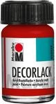 Marabu Acryllack "Decorlack", kirschrot, 15 ml, im Glas