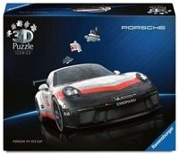 RAVENSBURGER 12008039 3D Puzzle 108 Teile Iconics: Porsche 911 GT3 Cup