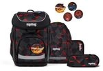 ERGOBAG 01510-90108-10 Schulranzen-Set TaekB&auml;rdo cubo, Rot, Grau