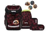 ERGOBAG 01510-90394-10 Schulranzen-Set UnaufhaltB&auml;r cubo, Rot, Schwarz