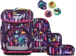 ERGOBAG 01518-90361-10 Schulranzen-Set AmB&auml;rzonas cubo light, Gelb, Pink, Lila -