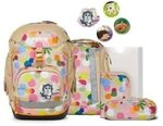 ERGOBAG 01298-90353-10 Schulranzen-Set Flower PowB&auml;r pack, Beige