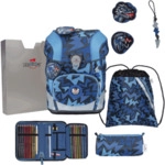 DERDIEDAS D851100119600 Schulranzen-Set 5-teilig Dark Dragon ErgoFlex Tiny