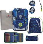 DERDIEDAS D851500120100 Schulranzen-Set 5-teilig Moon Mission ErgoFlex Tiny LED