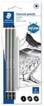 STAEDTLER 100C SBK4 Kohlestift Lumog. BK 100