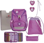 DERDIEDAS D845100120000 Schulrucksack-Set 5-teilig Purple Unicorn ErgoFlex Light Set