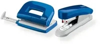 NOVUS 020-1831 Twinset Heftger&auml;t E15/ Locher E 210 blau/grau, im Blister