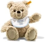 STEIFF 241291 Teddyb&auml;r mit personalisierbarem Latz , 30 cm, beige