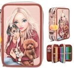 DEPESCHE 0013673 TOPModel 3 Fach Federtasche FUR EVER FRIENDS