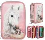 DEPESCHE 0013687 Miss Melody 3 Fach Federtasche TRUE FRIENDS