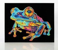 DIAMOND DOTZ DD25006 Diamond Painting Neon Baumfrosch Neon Noir - Fortgeschrittene