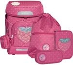 Beckmann Rucksack-Set Plus Air 6-teiliges Set - Strawberry