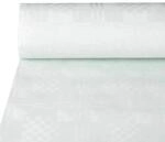 Pap Star Papiertischtuch mit Damastpr&auml;gung, wei&szlig;