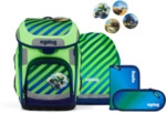 ERGOBAG 01512-90161-10 Schulranzen-Set TruckB&auml;r cubo, Blau, Gr&uuml;n