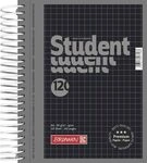 BRUNNEN Collegeblock A6 120 Blatt kariert onyx