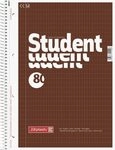 BRUNNEN Notizblock / Collegeblock Student (A4, rautiert 70 g/m&sup2; 80 Blatt)