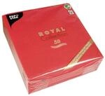 Pap Star Servietten Royal Collection uni rot