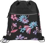 Coocazoo Turnbeutel Floral Artnight schwarz 10 Liter