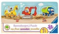 RAVENSBURGER 3066 Die kleine Baustelle 3 Teile My First Wooden Puzzle
