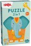 HABA 2011068001 Puzzle 2 in 1 &ndash; Elefant