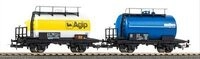 PIKO 28330 H0 2er Set Kesselwagen, FS, Ep. IV