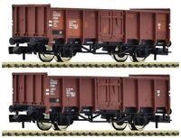 FLEISCHMANN 6660138 N 2-tlg. Set: Offene G&uuml;terwagen Es, DR, Ep. IV