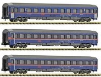 FLEISCHMANN 6260084 N 3-tlg. Set: Eurofima-Wagen &bdquo;Nightjet&ldquo; Bmz, &Ouml;BB, Ep....