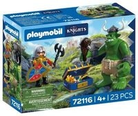 PLAYMOBIL 72116 Troll mit L&ouml;wenritterschatz