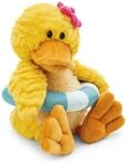 NICI Kuscheltier Ente Pooline mit Schwimmreifen, 35 cm