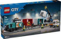 LEGO&reg; City Eisenbahn 60509 Hafeng&uuml;terzug mit Kran und LKW