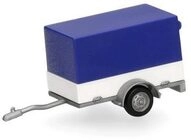 HERPA 051576-006 1:87 Zubeh&ouml;r: PKW Planenanh&auml;nger 1-achs, blau/wei&szlig;
