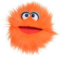 LIVING PUPPETS W884 Quatschk&ouml;pfe Klops (orange), 20 cm