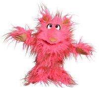 LIVING PUPPETS W886 Monster to go ! Klaus-Trude (rosa/braun), 35 cm
