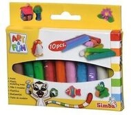 SIMBA 106324169 Art & Fun 10 Knetstangen