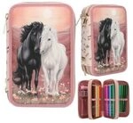 DEPESCHE 0013968 Miss Melody 3 Fach Federtasche BLOSSOM PONY