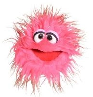 LIVING PUPPETS W883 Quatschk&ouml;pfe Knups (rosa/braun), 20 cm