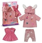 ZAPF 840740 BABY born Mantel Set mit Kleid 43 cm