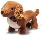 STEIFF 078392 Waldi Dackel 30 cm braun stehend