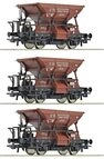 ROCO 6600265 H0 3-tlg. Set: Talbot-Schotterwagen, DRG, Ep. II