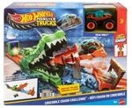 HOT WHEELS JJN45 Monster Trucks Krokodil Crash Challenge