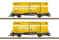 LGB 45886 G Post Containerwagen-Set, RhB, Ep. VI