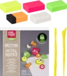 BRUNNEN 212159107 Bastel-Set "Crazy Neon" Kneten & Radieren