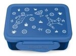 ERGOBAG 01628-30243-10 Edelstahl Brotdose Fu&szlig;ball, Blau
