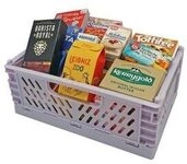 TANNER 00330.7 MiniKlappbox in Flieder best&uuml;ckt mit vielen