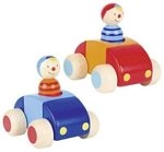 GOKI 55014 Fahrzeuge mit M&auml;nnchen und Hupe, 2-fach sortiert