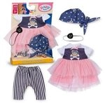 ZAPF 839737 BABY born Piratenm&auml;dchen-Outfit 43 cm