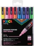 FABER-CASTELL 186513 Marker UNI POSCA PC-3M 8er Set Glitter