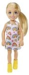 MATTEL HGT02 Barbie Chelsea-Puppe (blond) in Regenbogenkleid, Spielzeug f&uuml;r...